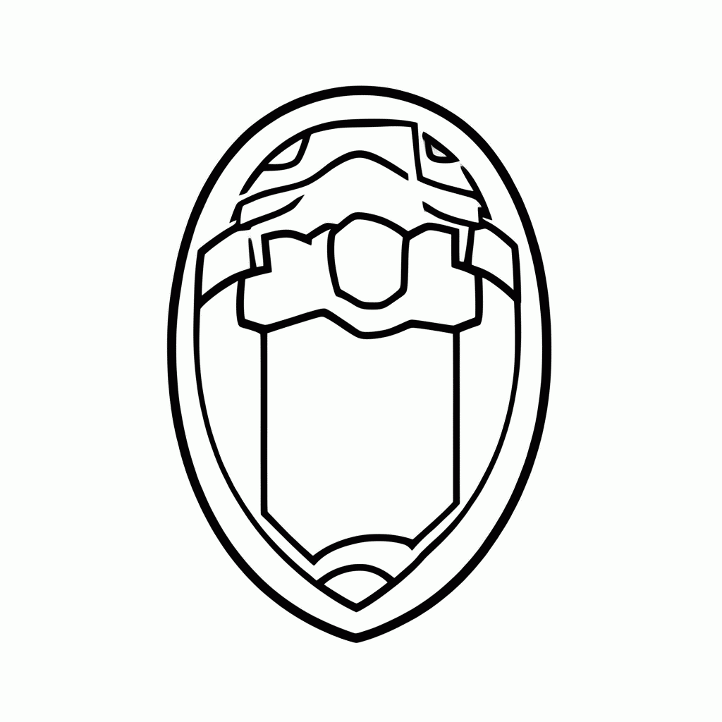 Desenho de Escudo do Juventude para colorir e imprimir grátis em folha A4