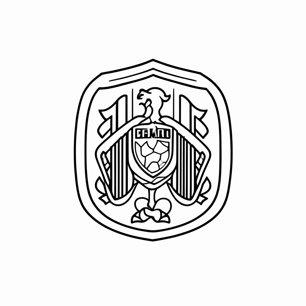 Desenho de Escudo do Palmeiras para colorir e imprimir grátis em folha A4