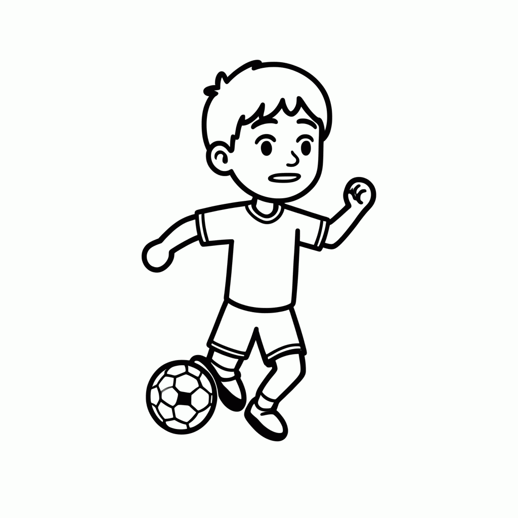 Desenho de Antoine Griezmann para colorir e imprimir grátis em folha A4