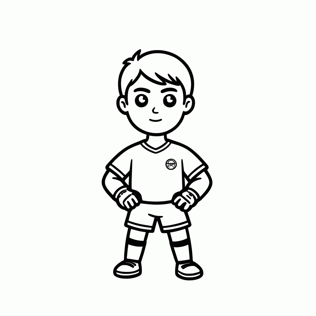 Desenho de Keylor Navas para colorir e imprimir grátis em folha A4