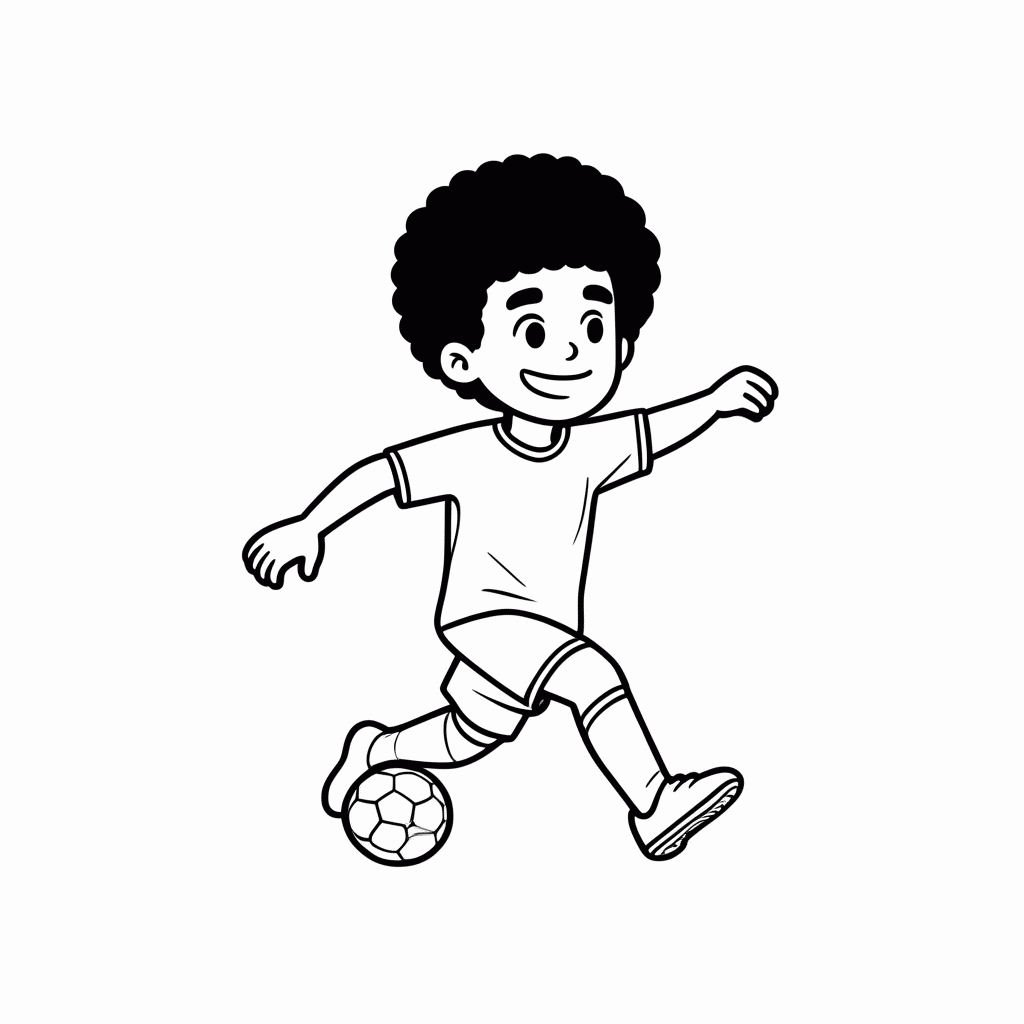 Desenho de Rodrygo para colorir e imprimir grátis em folha A4