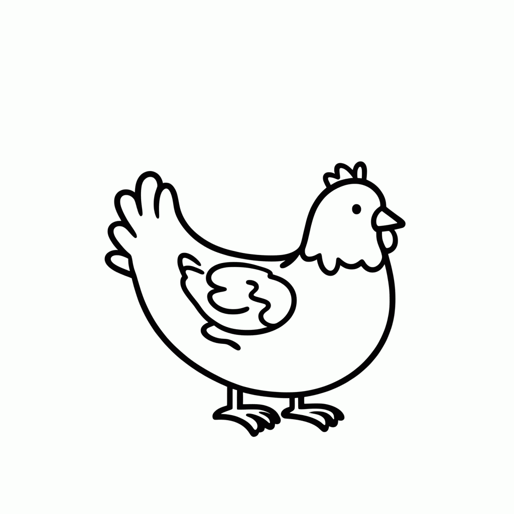 Desenho de Pato Marreco para colorir e imprimir grátis em folha A4