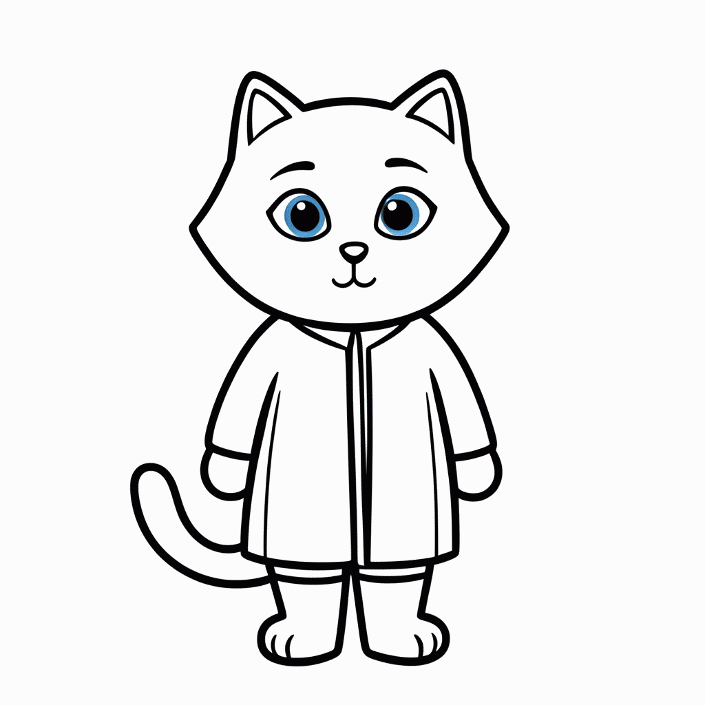 Desenho de Birman Com Luvas para colorir e imprimir grátis em folha A4