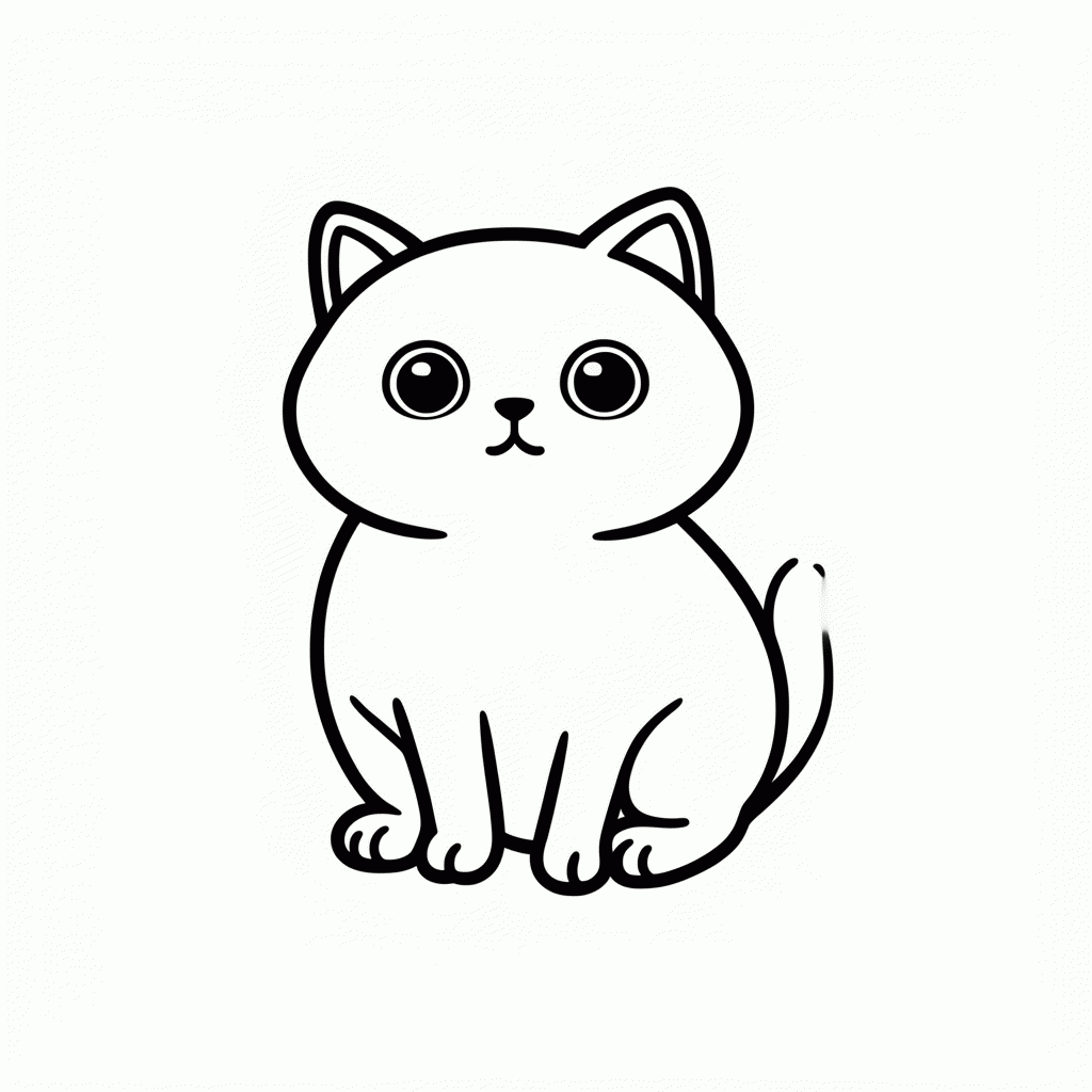 Desenho de British Shorthair Cinza para colorir e imprimir grátis em folha A4