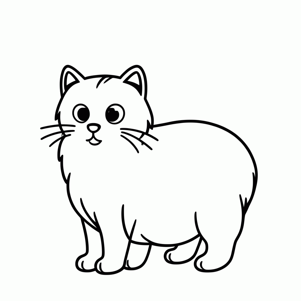 Desenho de Chartreux para colorir e imprimir grátis em folha A4