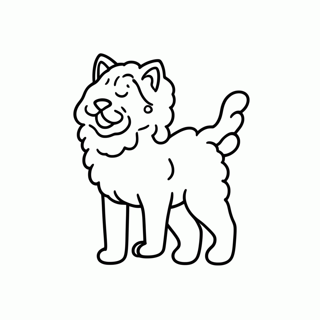 Desenho de Cornish Rex para colorir e imprimir grátis em folha A4