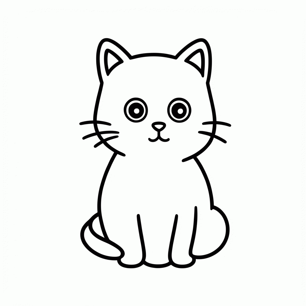 Desenho de Manx Sem Rabo para colorir e imprimir grátis em folha A4