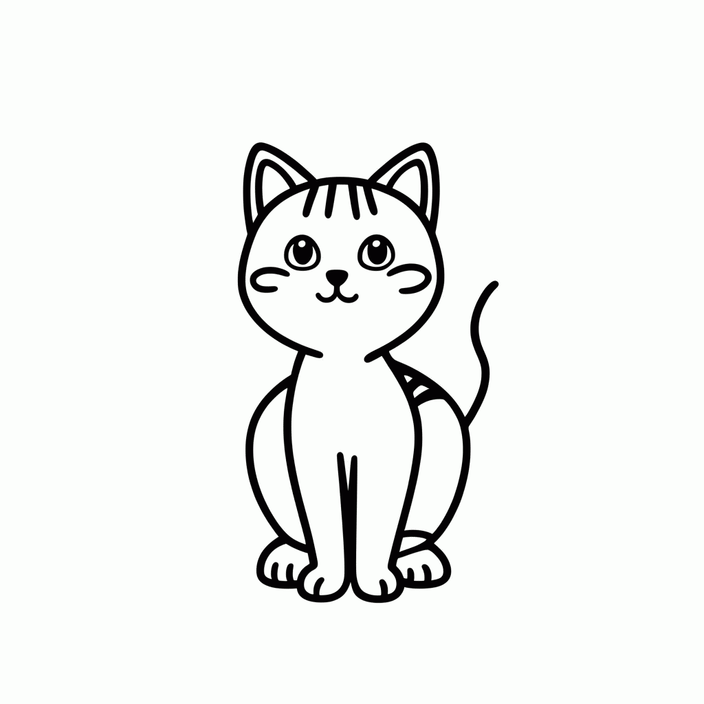 Desenho de Vira Lata Preto E Branco para colorir e imprimir grátis em folha A4