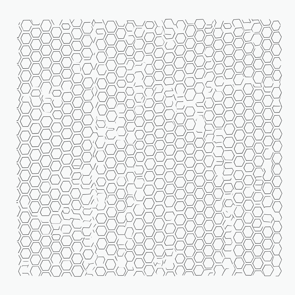 Desenho de Padrão Geométrico hexagonal 1 para colorir e imprimir grátis em folha A4