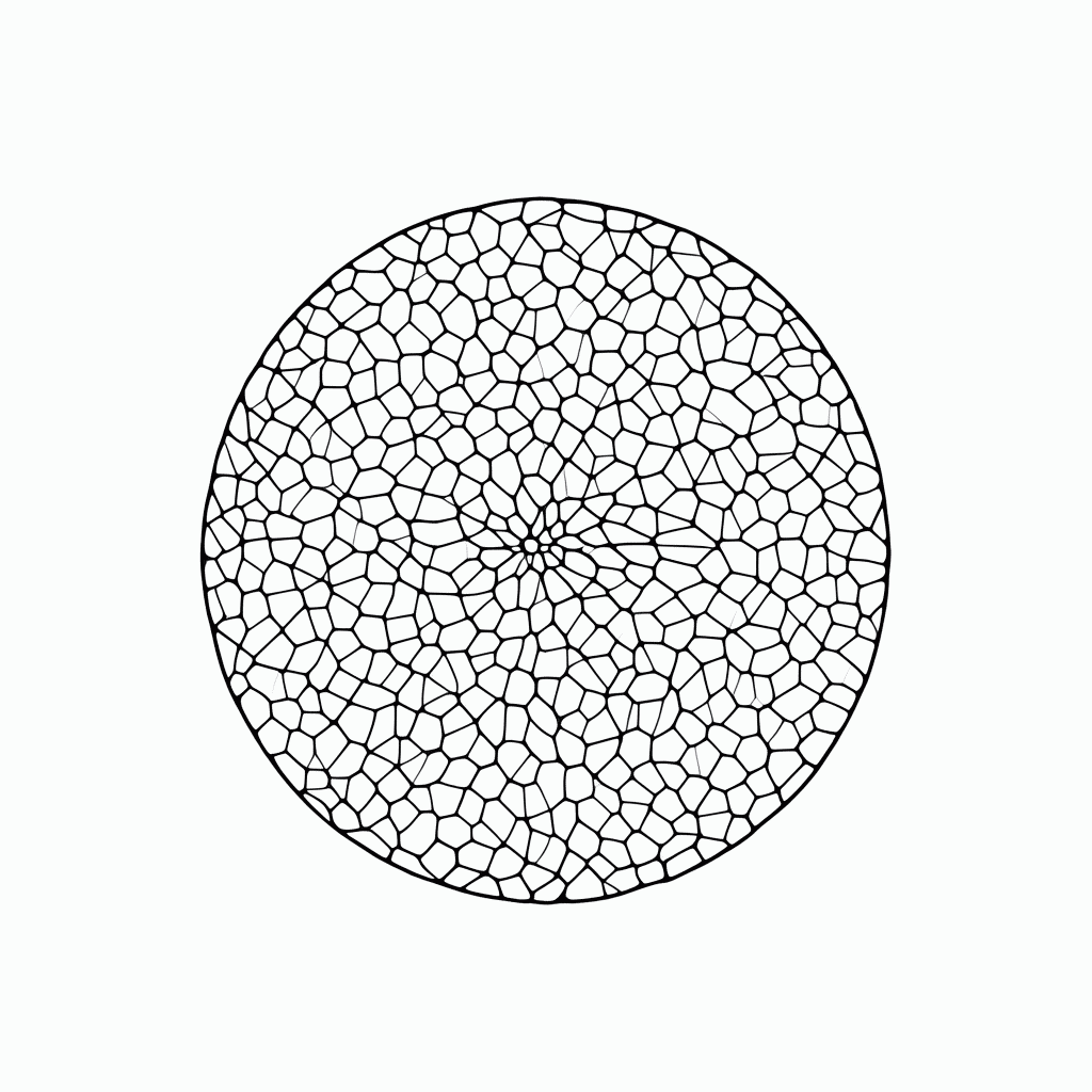 Desenho de Padrão Geométrico mosaico 2 para colorir e imprimir grátis em folha A4
