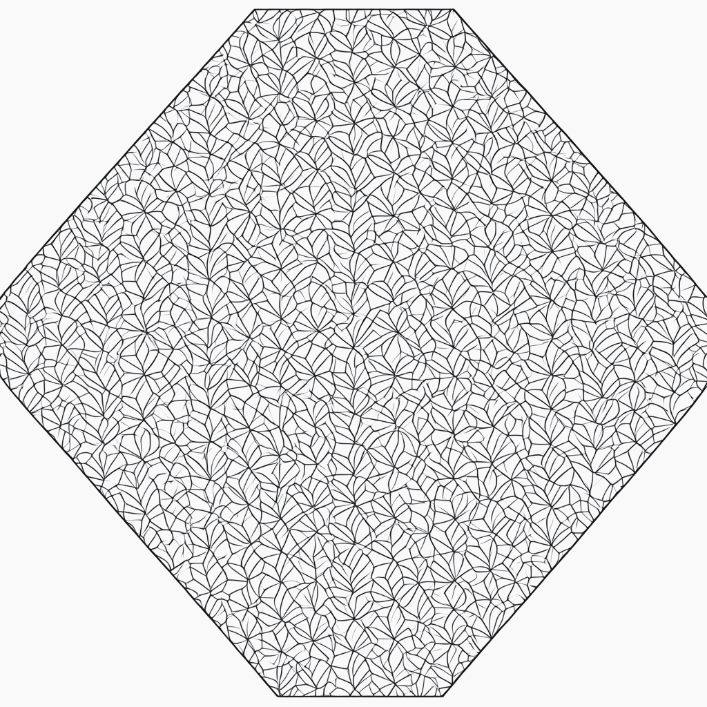 Desenho de Padrão Geométrico rombos 1 para colorir e imprimir grátis em folha A4