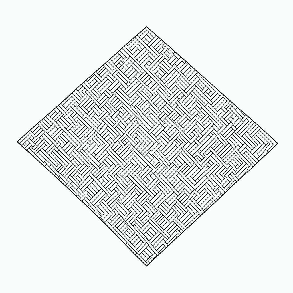 Desenho de Padrão Geométrico rombos 4 para colorir e imprimir grátis em folha A4