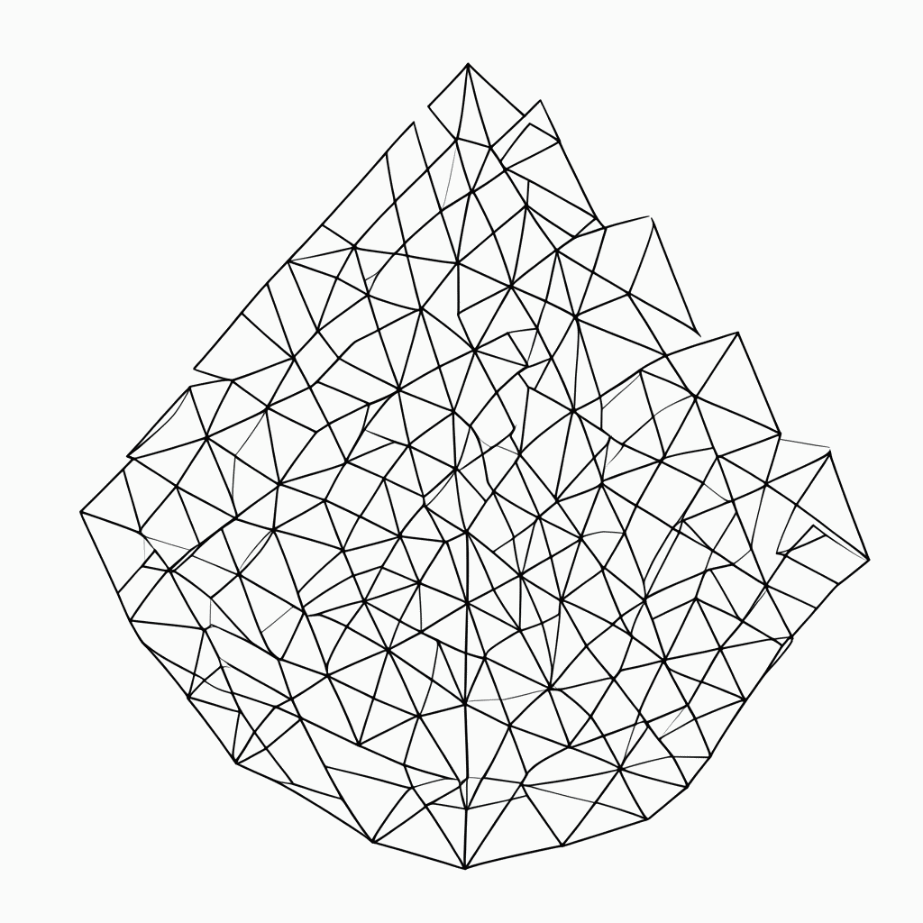Desenho de Padrão Geométrico triangulos 3 para colorir e imprimir grátis em folha A4