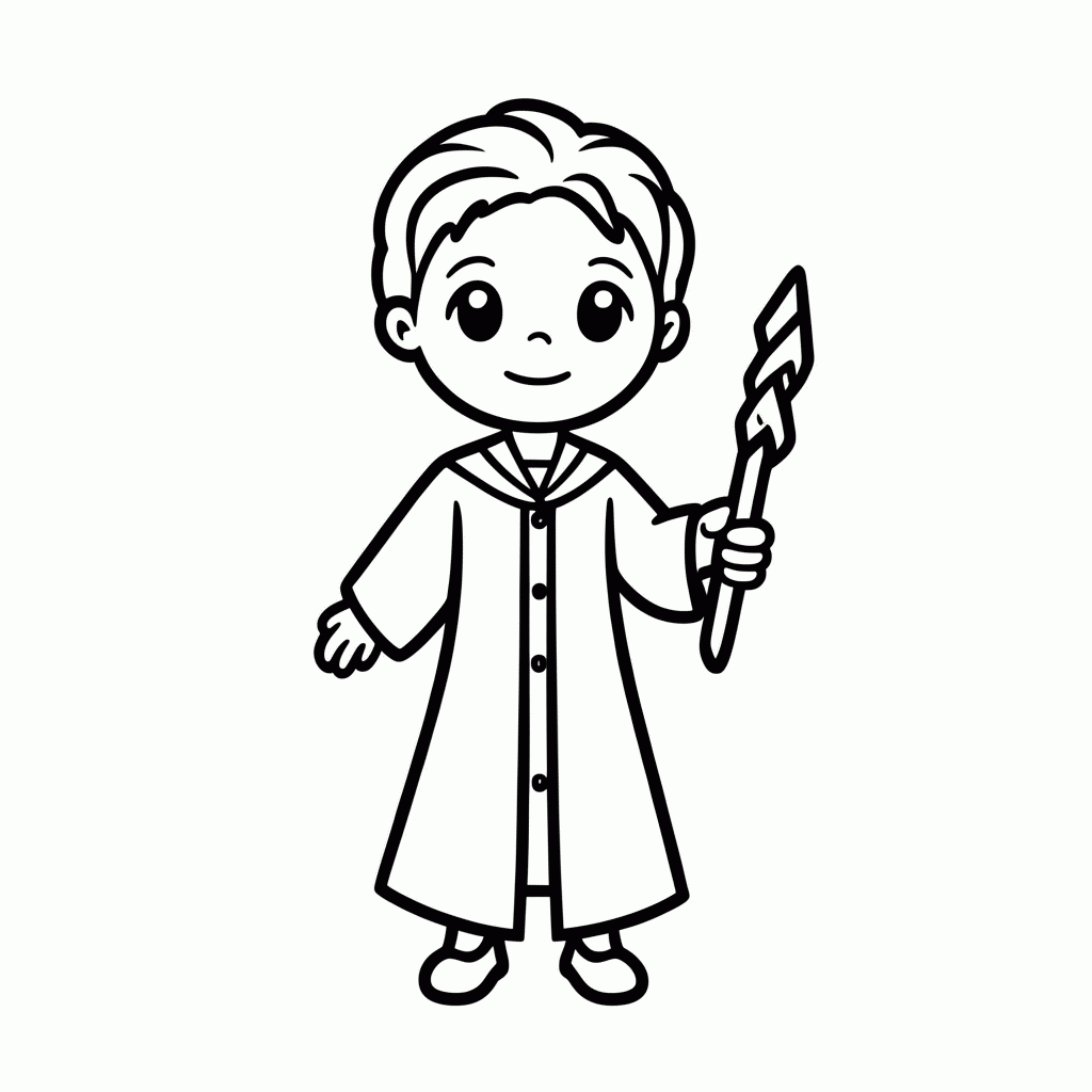 Desenho de Bellatrix Lestrange para colorir e imprimir grátis em folha A4
