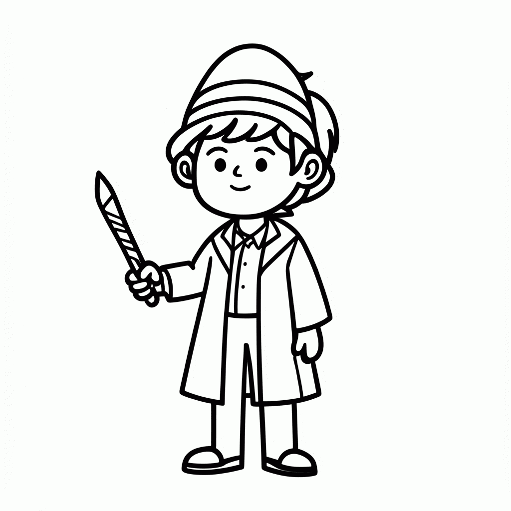 Desenho de Neville Longbottom para colorir e imprimir grátis em folha A4
