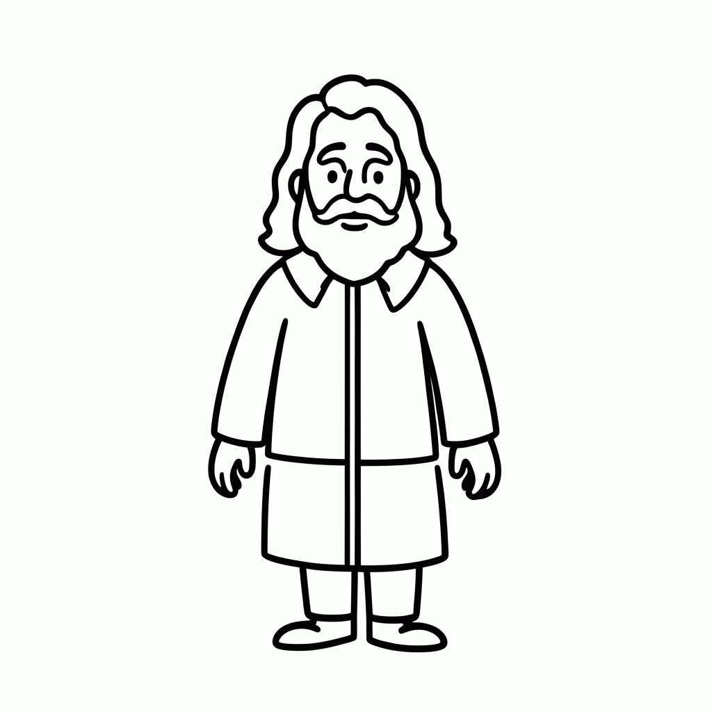 Desenho de Tiradentes Heroi para colorir e imprimir grátis em folha A4