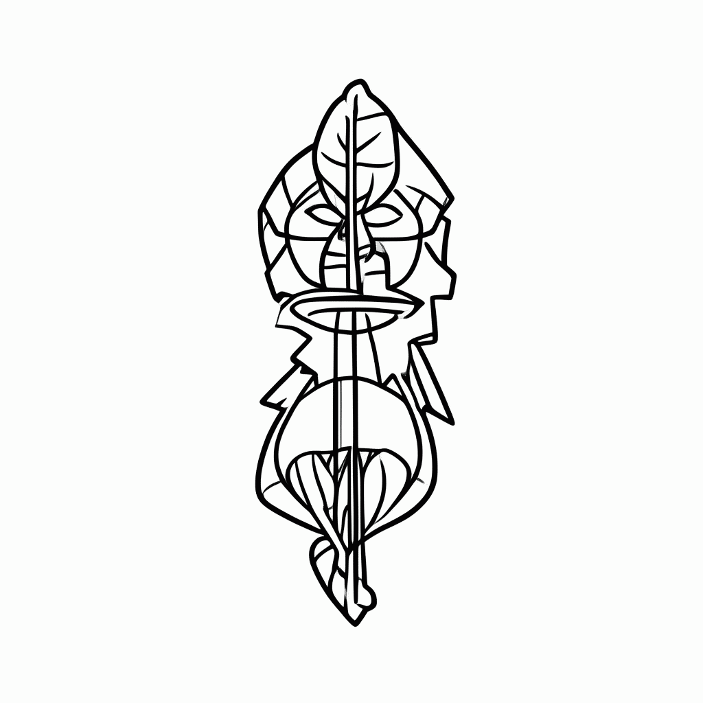 Desenho de Arco E Flecha Tradicional para colorir e imprimir grátis em folha A4
