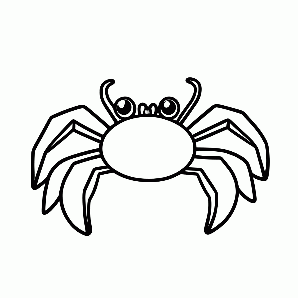 Desenho de Aranha para colorir e imprimir grátis em folha A4