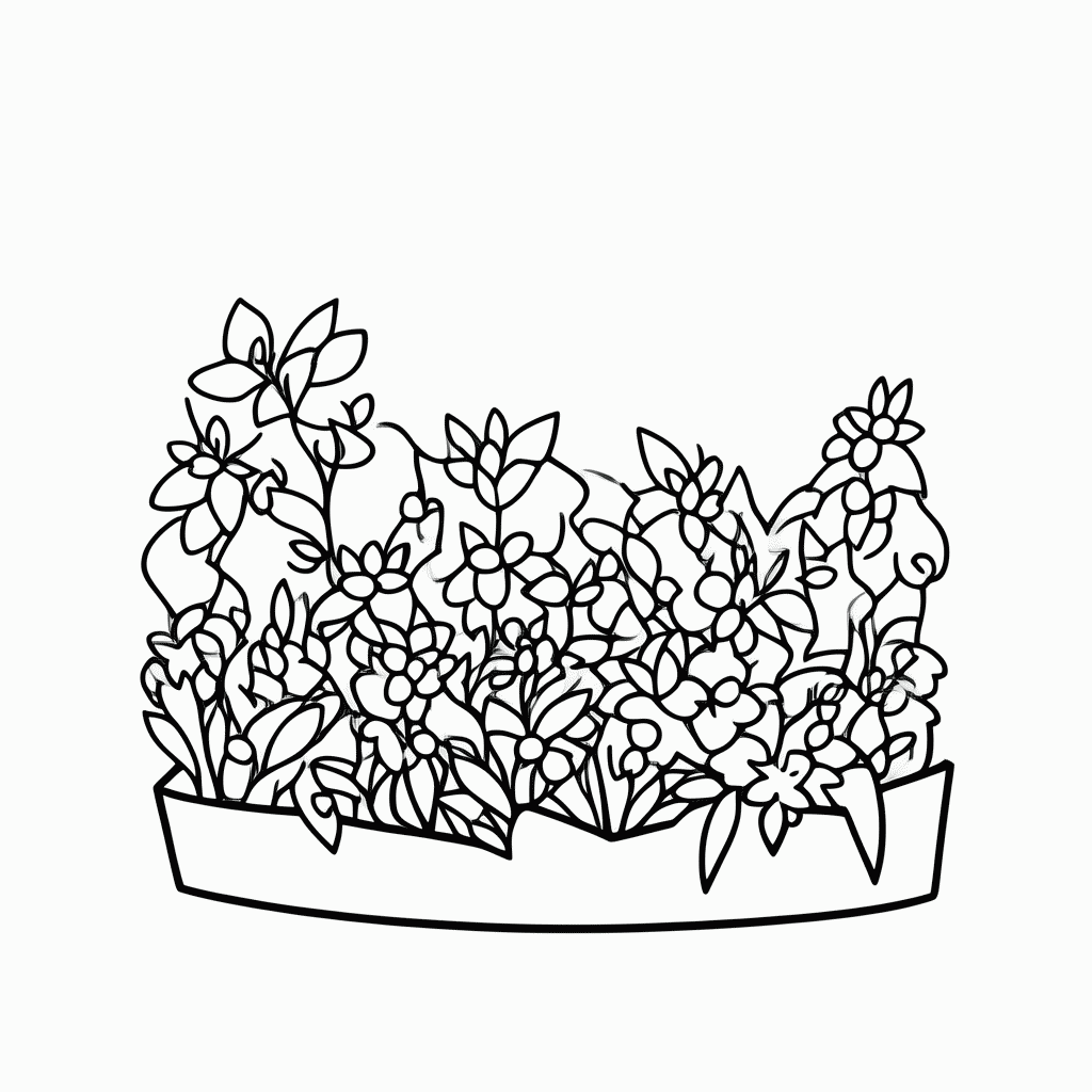 Desenho de Jardinagem — Composteira para colorir e imprimir grátis em folha A4