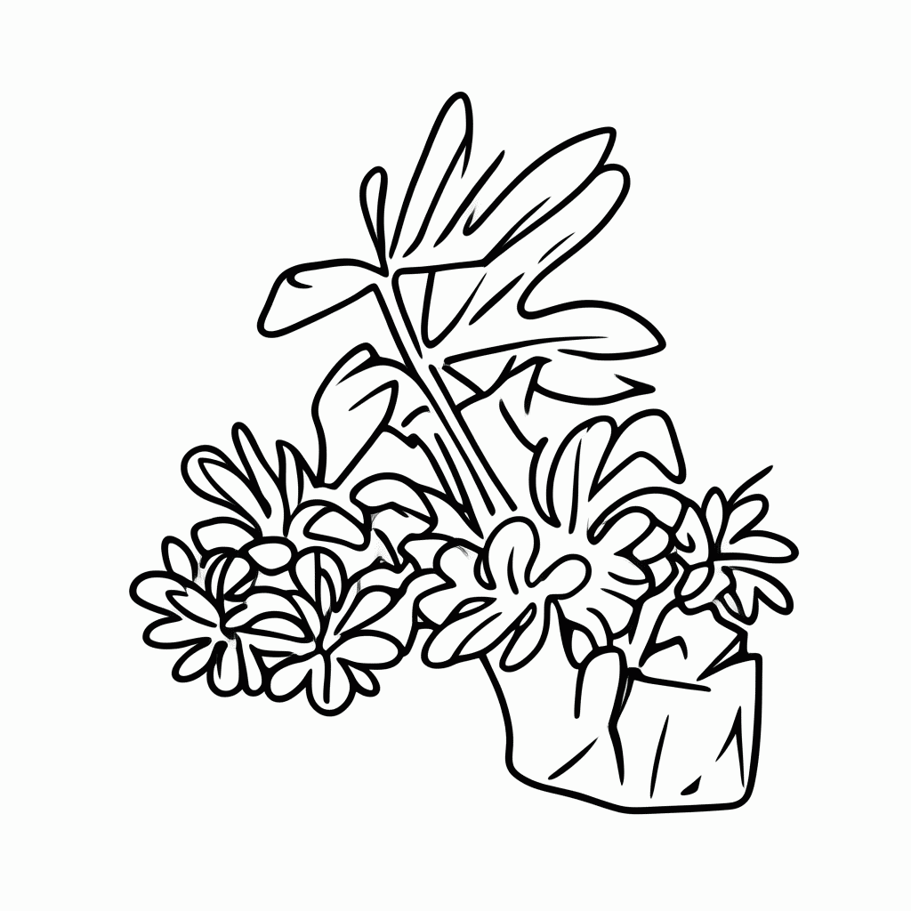 Desenho de Jardinagem — Minhocario para colorir e imprimir grátis em folha A4