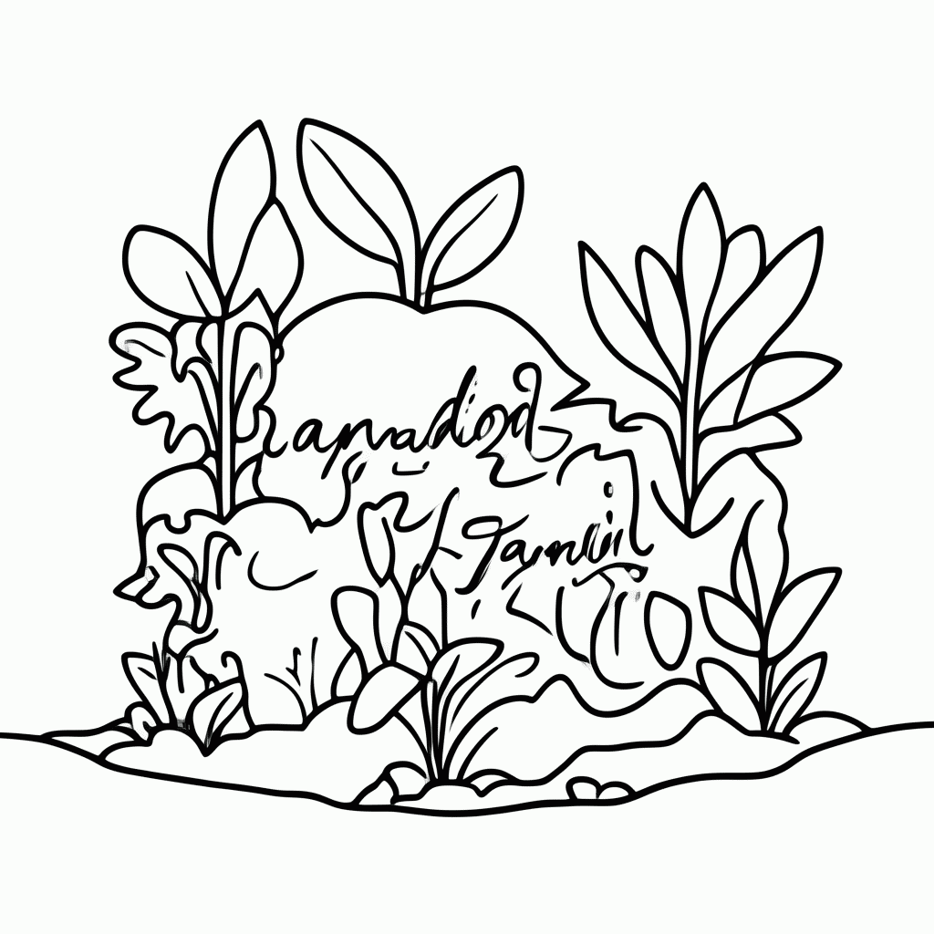 Desenho de Jardinagem — Pa De Jardim para colorir e imprimir grátis em folha A4