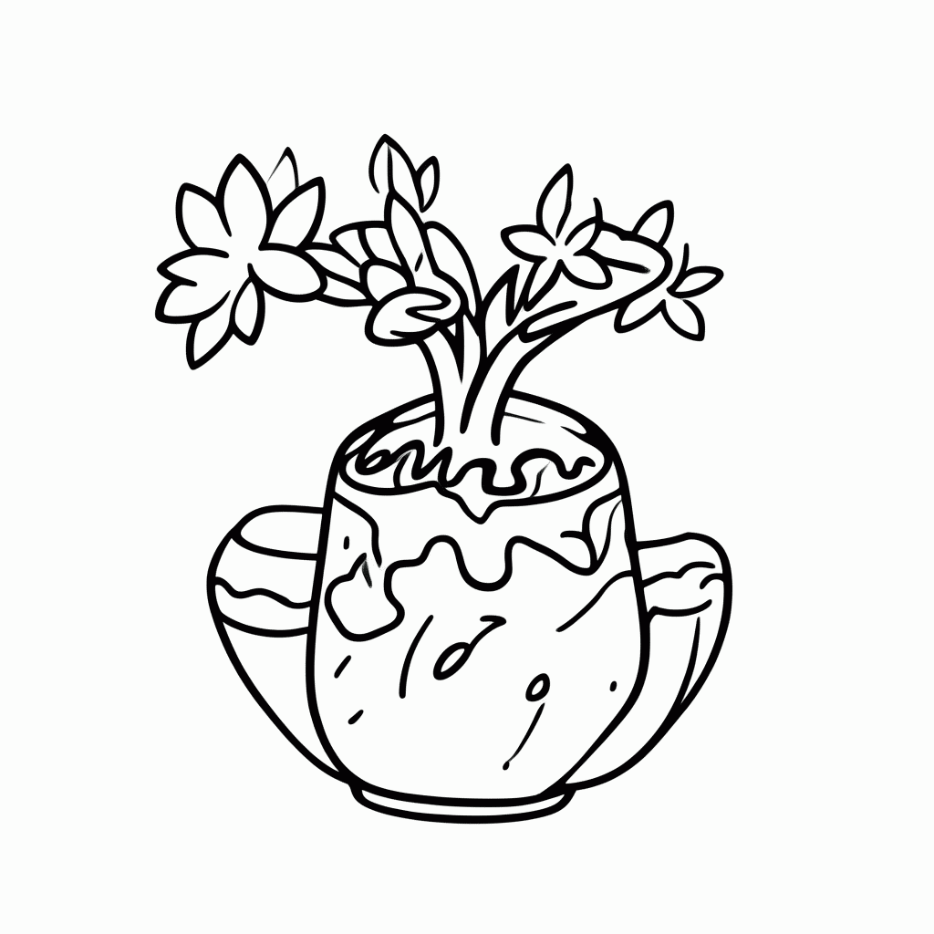 Desenho de Jardinagem — Sementes No Saquinho para colorir e imprimir grátis em folha A4