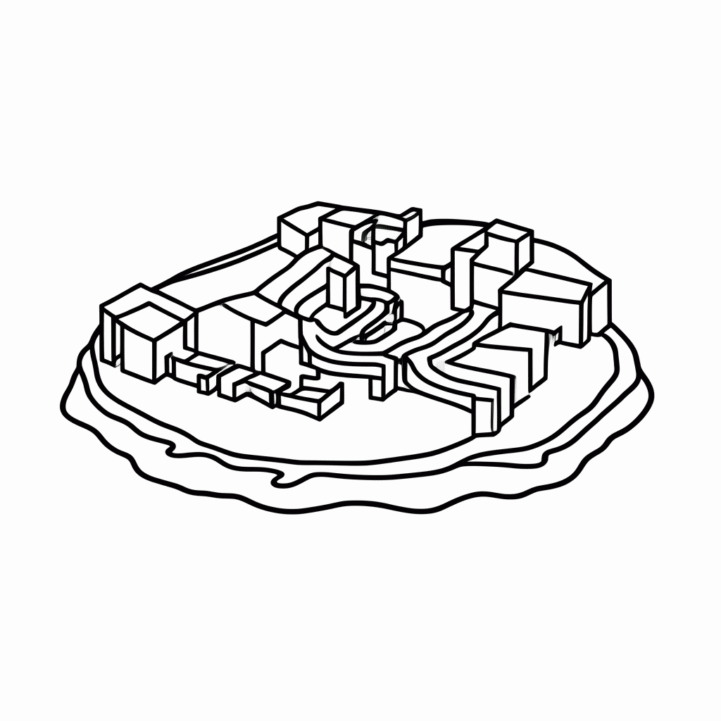 Desenho de Polus Mapa para colorir e imprimir grátis em folha A4