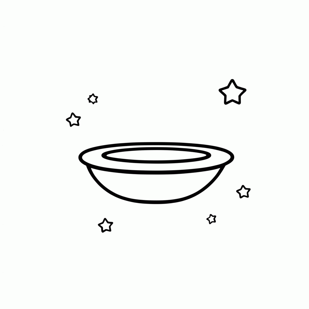 Desenho de Spaceship Among para colorir e imprimir grátis em folha A4