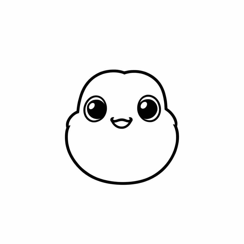 Desenho de Bubbles Passaro Laranja para colorir e imprimir grátis em folha A4