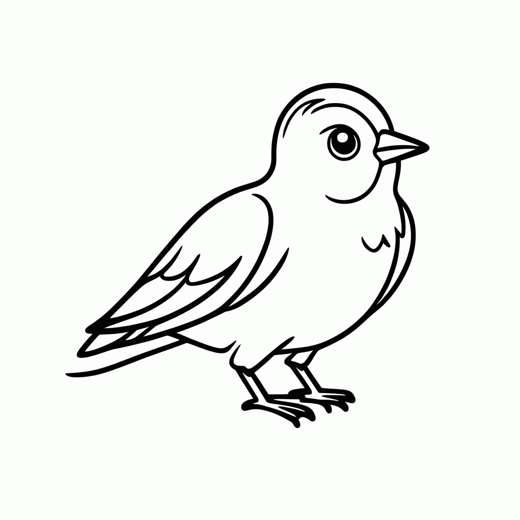 Desenho de Silver Passaro Prata para colorir e imprimir grátis em folha A4