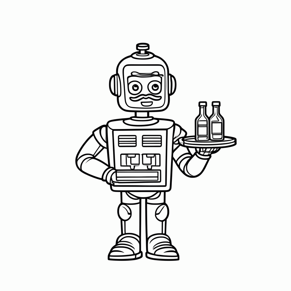 Desenho de Barley Bartender para colorir e imprimir grátis em folha A4