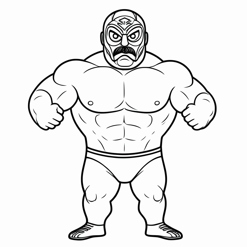 Desenho de El Primo Mexicano para colorir e imprimir grátis em folha A4