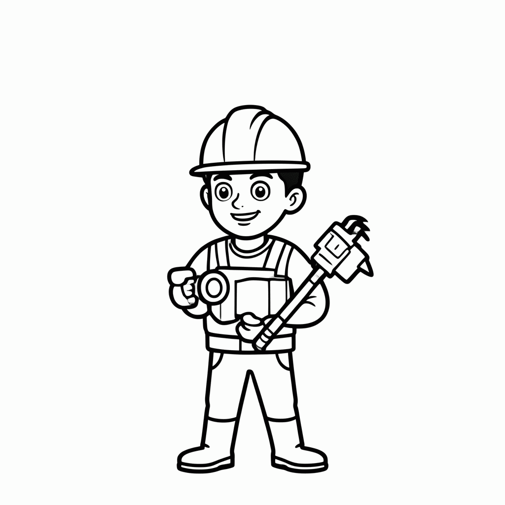 Desenho de Jacky Broca para colorir e imprimir grátis em folha A4