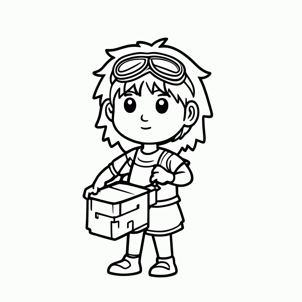 Desenho de Jessie Tijolo para colorir e imprimir grátis em folha A4