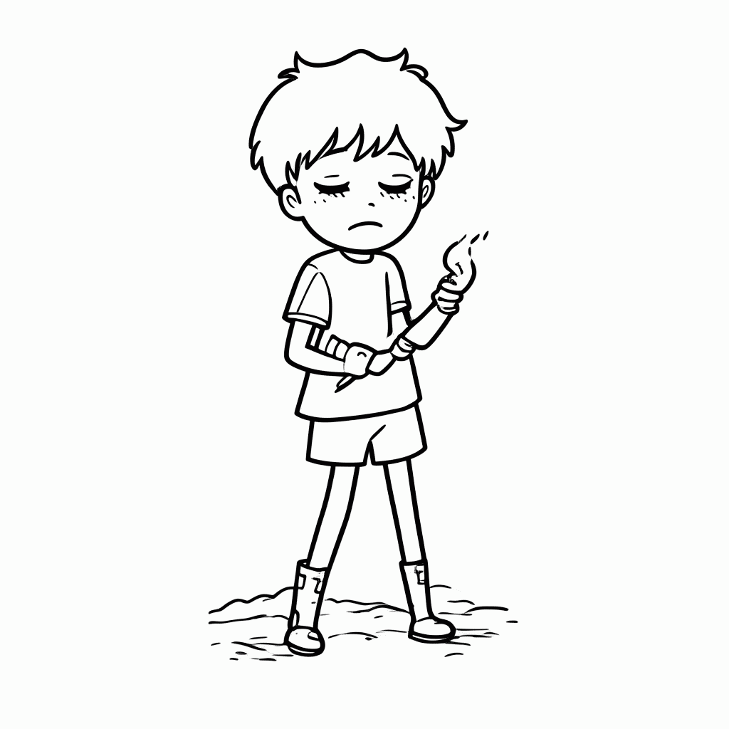 Desenho de Sandy Areia para colorir e imprimir grátis em folha A4