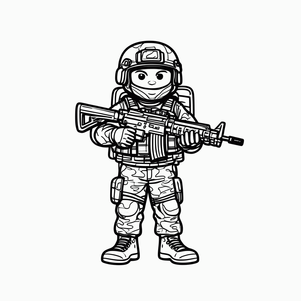 Desenho de Skin Default para colorir e imprimir grátis em folha A4