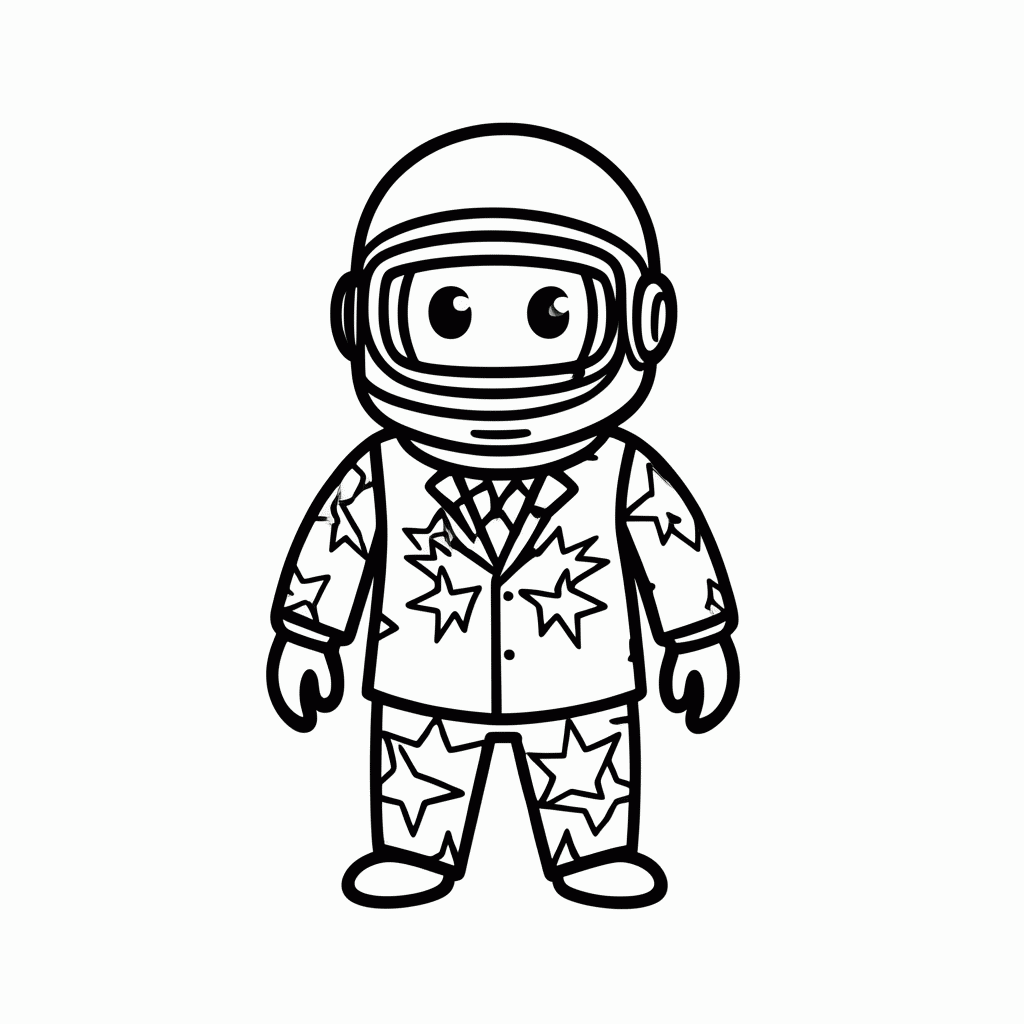 Desenho de Skin Galaxy para colorir e imprimir grátis em folha A4