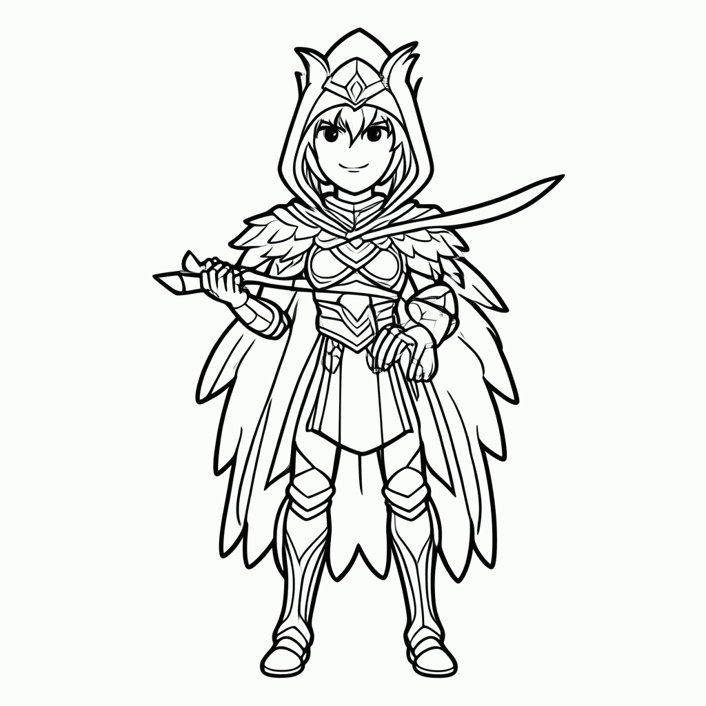Desenho de Skin Ravage para colorir e imprimir grátis em folha A4
