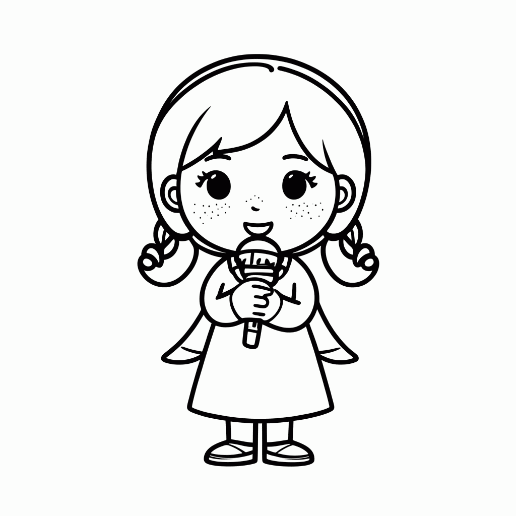 Desenho de Annie para colorir e imprimir grátis em folha A4