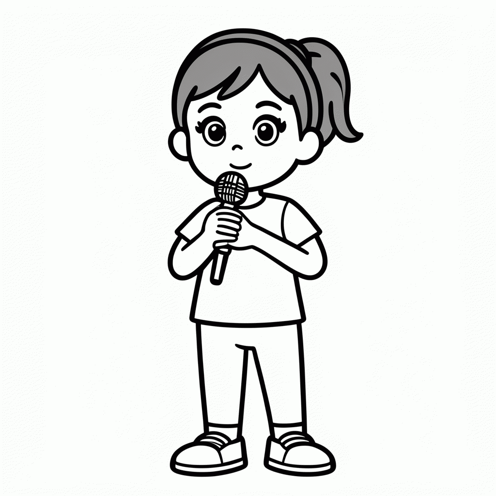 Desenho de Carol para colorir e imprimir grátis em folha A4