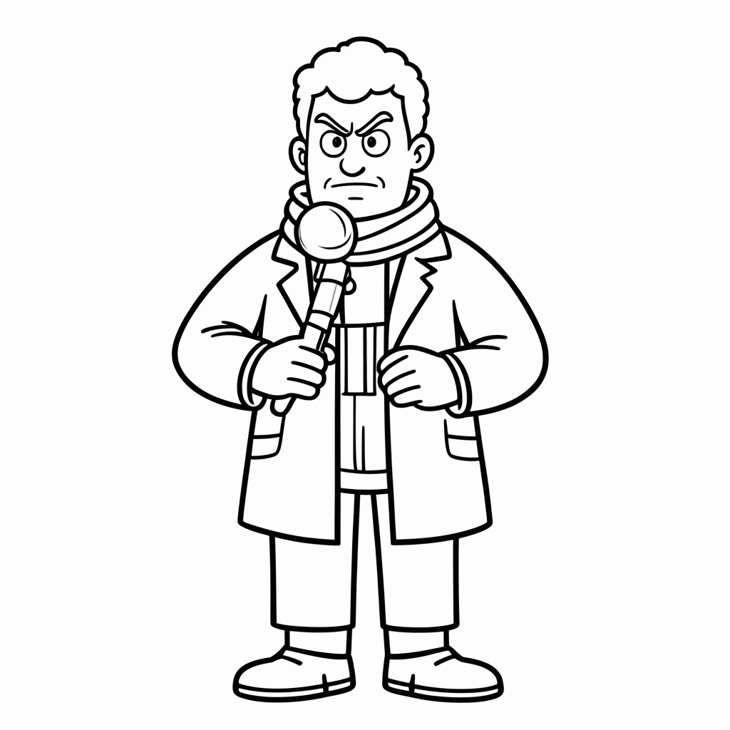 Desenho de Ruv para colorir e imprimir grátis em folha A4