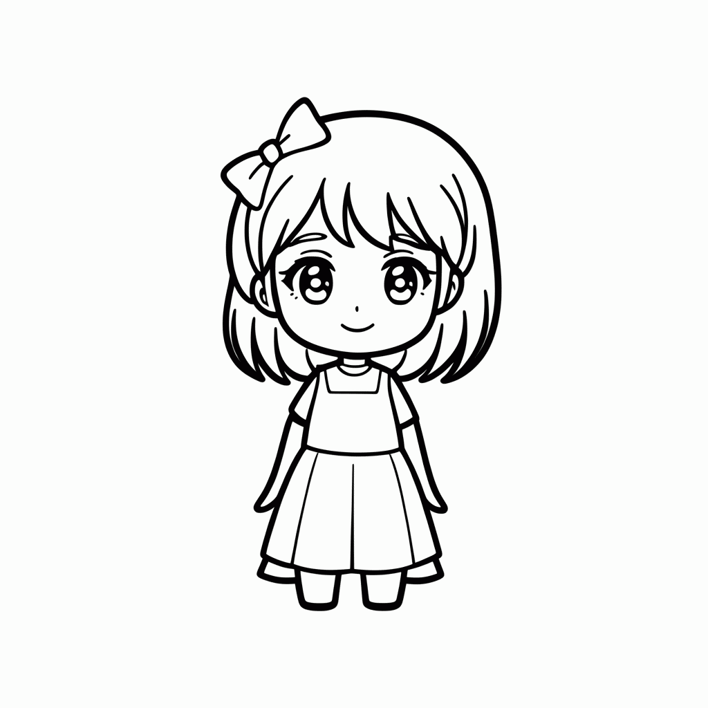 Desenho de Sayori Doki Doki para colorir e imprimir grátis em folha A4