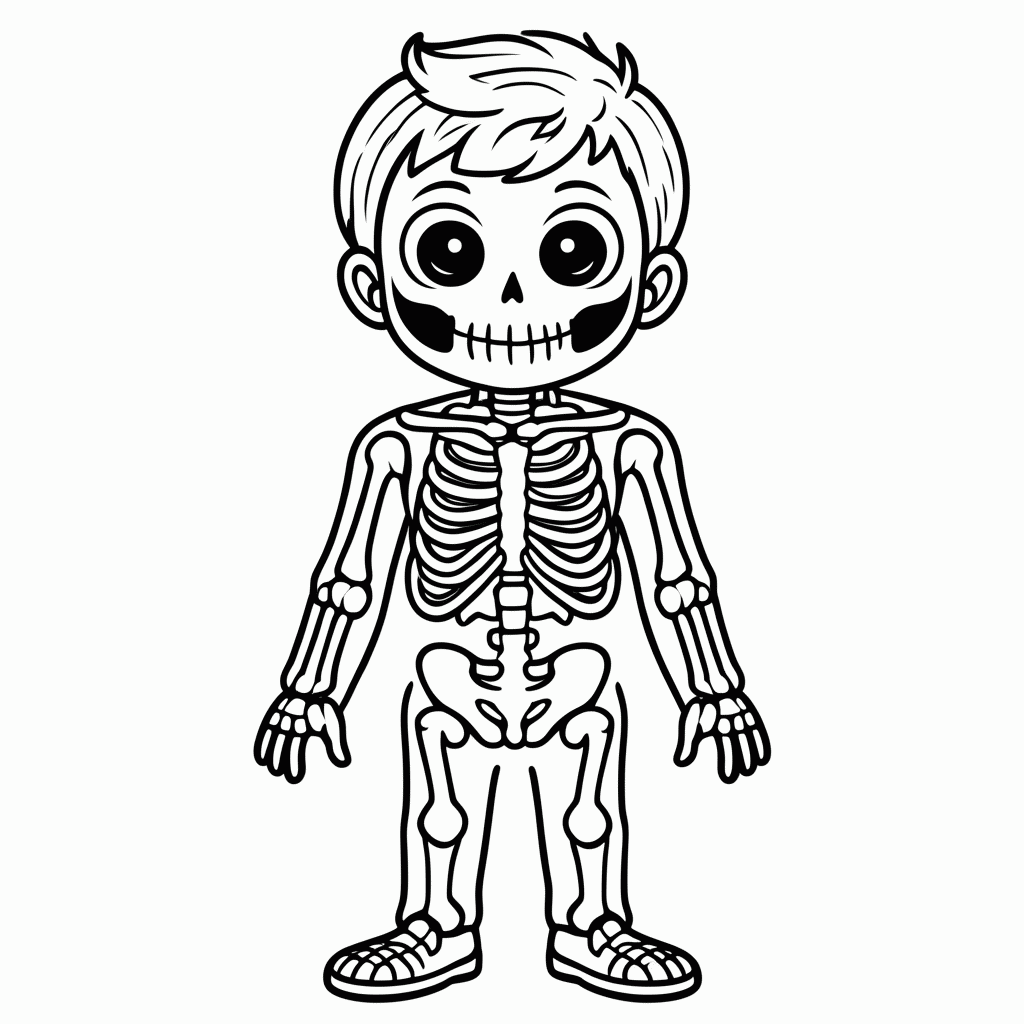 Desenho de Skid para colorir e imprimir grátis em folha A4