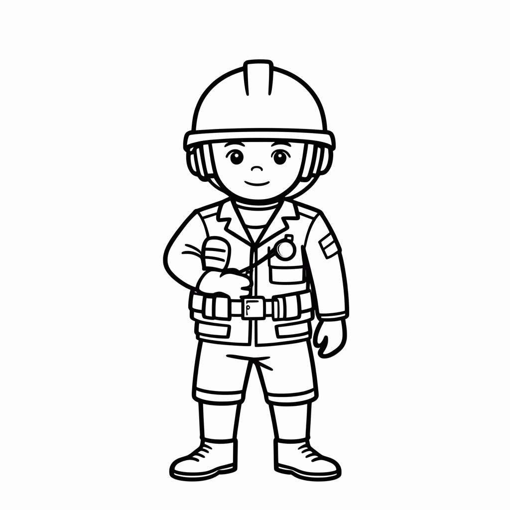 Desenho de Tankman para colorir e imprimir grátis em folha A4