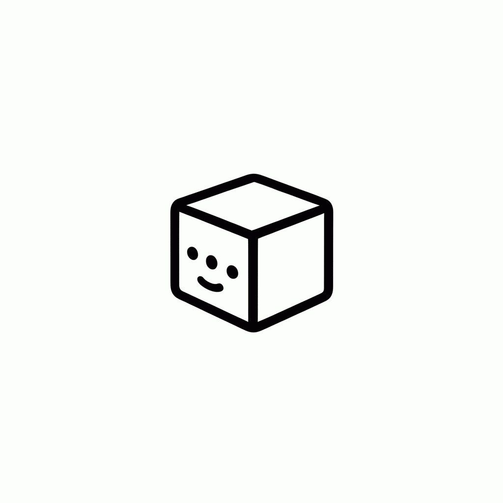 Desenho de Mini Cubo para colorir e imprimir grátis em folha A4