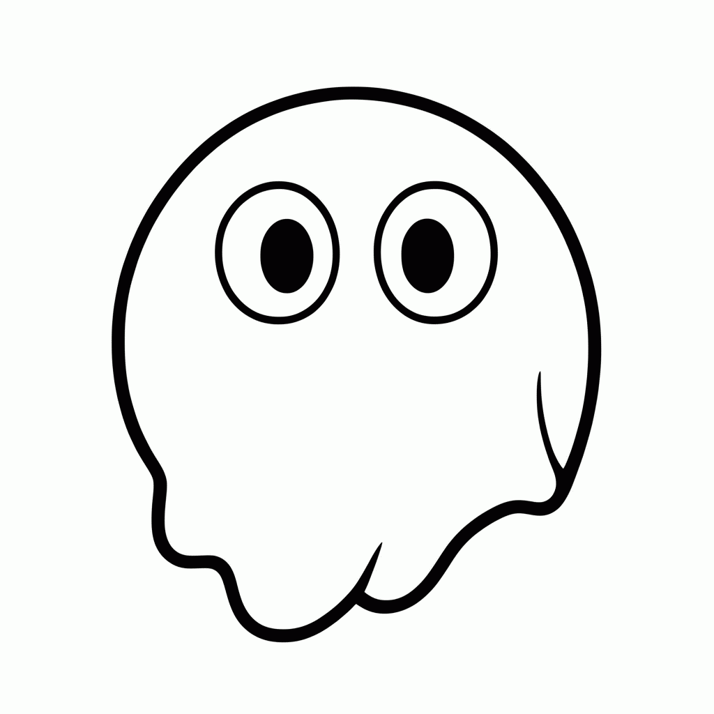 Desenho de Blinky Fantasma Vermelho para colorir e imprimir grátis em folha A4