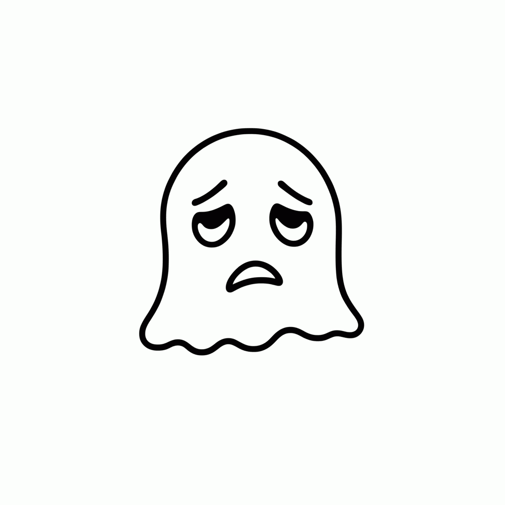 Desenho de Fantasma Azul Vulneravel para colorir e imprimir grátis em folha A4