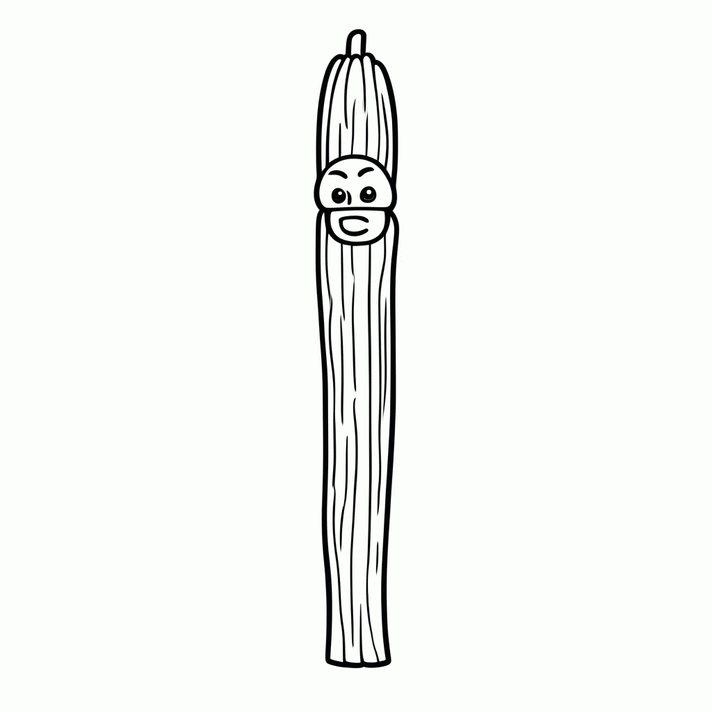 Desenho de Tall Nut para colorir e imprimir grátis em folha A4