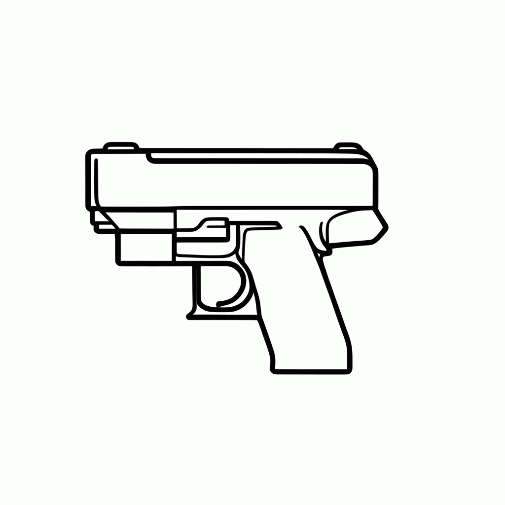 Desenho de Arsenal Arma para colorir e imprimir grátis em folha A4