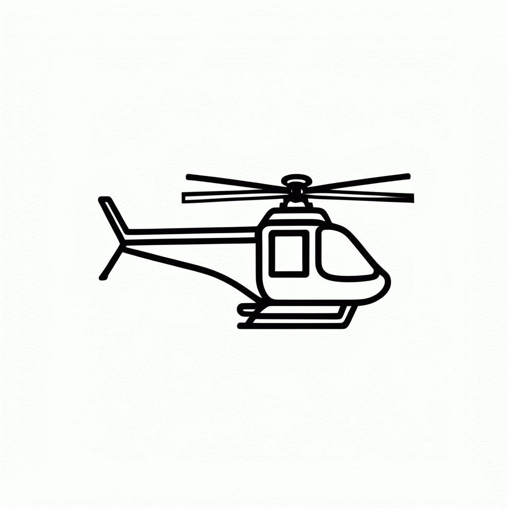 Desenho de Jailbreak Helicoptero para colorir e imprimir grátis em folha A4